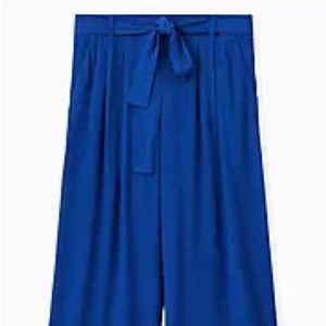 Torrid Blue Gauze Tie Front Culotte Pants